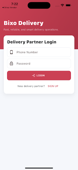 BRIXO Delivery App screenshot